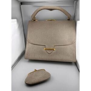 Vintage‎ Cream purse w/ gold hardware